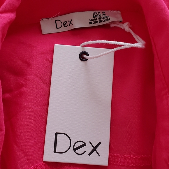 NWT DEX SMOCKED WAIST MAXI SUMMER SHIRT-DRESS ( SIZE L ) - Picture 11 of 11